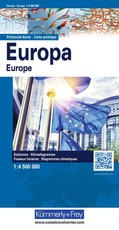 Kümmerly+Frey Welt- und Kontinentkarte Europakarte politisch 1:4,5 Mio.