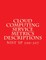Cloud Computing Service Metrics Descriptions