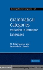 Grammatical Categories