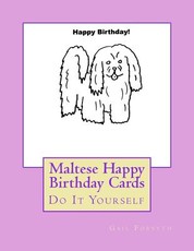 Maltese Happy Birthday Cards