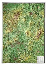 Hessen Gross 1:350.000 Reliefkarte