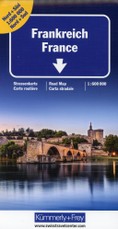 Frankreich Nord+Süd Strassenkarte 1:600 000