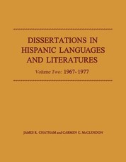 Dissertations in Hispanic Languages and Literatures