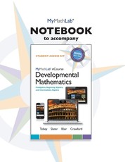Mylab Math Notebook for Developmental Mathematics