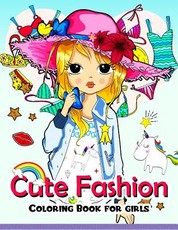 Cute Fashion Coloring Book for girls