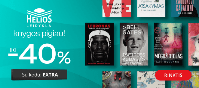 Leidyklos HELIOS knygoms iki - 40 % extra nuolaidos!