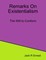 Remarks On Existentialism: The Will to Conform