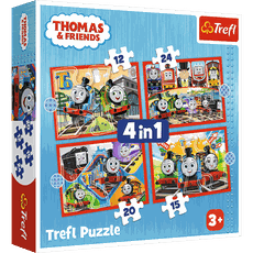 TREFL THOMAS & FRIENDS 4 dėlionių rinkinys „Thomas“