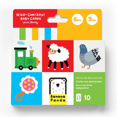 Dėlionė „High Contrast Baby Cards on a String“, 6-9m+