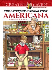 Creative Haven the Saturday Evening Post Americana Coloring Book