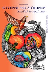 Gyvūnai pro žiūronus: skaityk ir spalvink