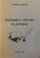 Bendrieji ugdymo klausimai