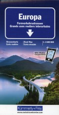 KuF Europa. Fernverkehrsstraßen 1 : 3 600 000