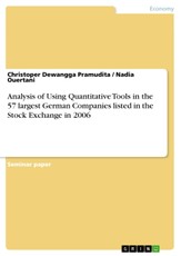 Analysis of Using Quantitative Tools in the 57 largest German Companies listed in the Stock Exchange in 2006