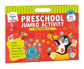 Learn by Tracing & Coloring, Preschool Jumbo Activity Floor Pad for Kids