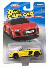 MSZ Automobilio modelis Audi R8 Spyder, skalė 1:64
