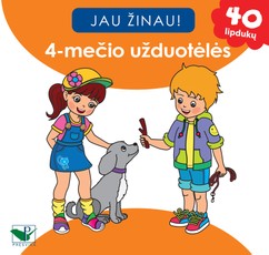 Jau žinau. 4-mečio užduotėlės. 40 lipdukų
