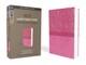 NIV, Super Giant Print Reference Bible, Giant Print, Imitation Leather, Pink, Red Letter Edition