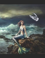 Mermaid on the Rocks Sheet Music Paper