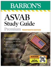 ASVAB Study Guide Premium, Fourteenth: 6 Practice Tests + Comprehensive Review + Online Practice (Barron's Test Prep)