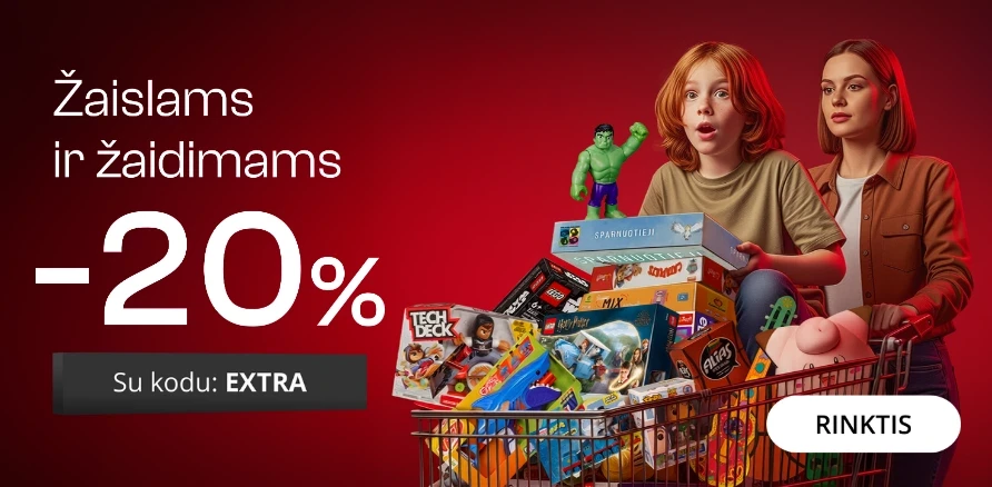 Žaislams ir žaidimams - 20% nuolaida