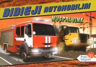 Didieji automobiliai. Nuspalvink