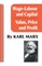 Wage Labour and Capital / Value Price and Profit