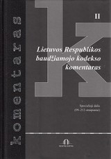 Lietuvos Respublikos baudžiamojo kodekso komentaras (II)