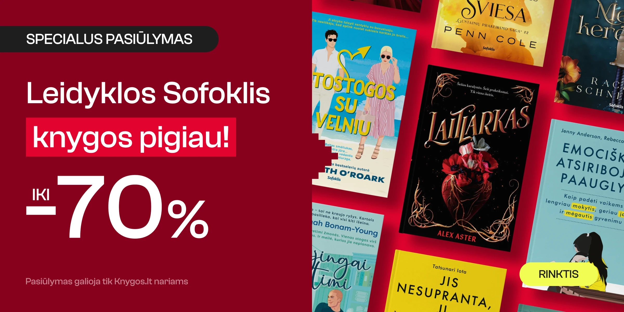 Leidyklos SOFOKLIS knygoms iki -70%!