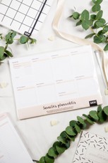 Savaitės planuoklis – 50 lapelių (rusvas)