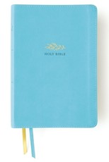 Niv, Women's Devotional Bible, Large Print, Leathersoft, Teal, Comfort Print