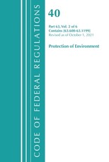 Code of Federal Regulations, Title 40 Protection of the Environment 63.600-63.1199, Revised as of July 1, 2021