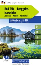 Kümmerly+Frey Outdoorkarte Deutschland 4 Bad Tölz, Lenggries, Isarwinkel 1:35.000