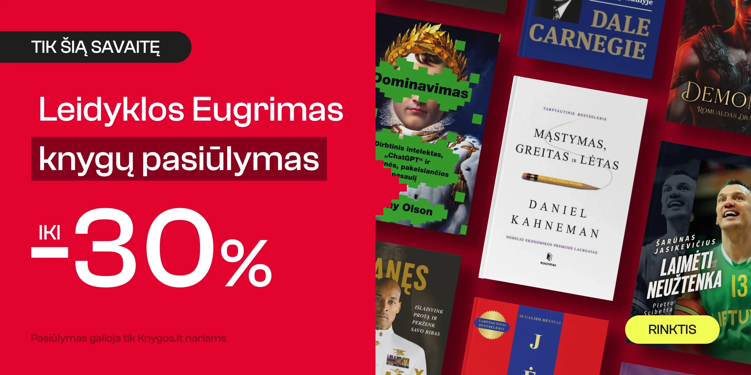 Leidyklos EUGRIMAS knygoms iki -30%