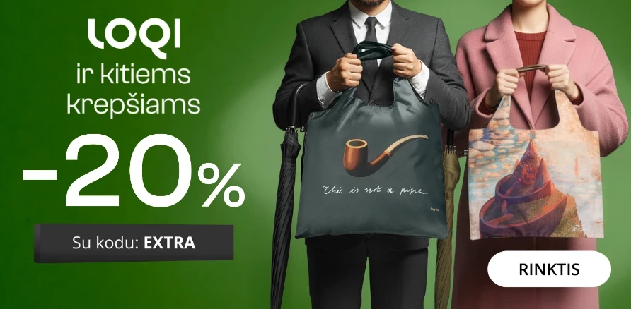 LOQI ir kitiems krepšiams - 20% nuolaida