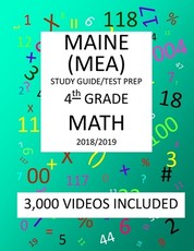 4th Grade MAINE MEA TEST, 2019 MATH, Test Prep