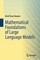 Mathematical Foundations of Large Language Models