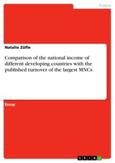 Züfle, N: Comparison of the national income of different dev