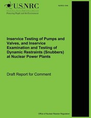 Inservice Testing of Pumps and Valves, and Inservice Examination and Testing of Dynamic Restraints (Snubbers) at Nuclear Power Plants