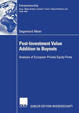 Post-Investment Value Addition to Buyouts
