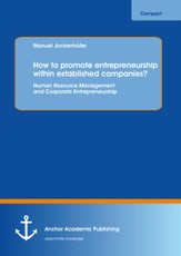 How to promote entrepreneurship within established companies? Human Resource Management and Corporate Entrepreneurship