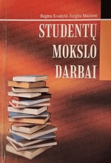Studentų mokslo darbai. Mokomoji knyga