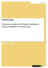 Economic Analysis of Tomato Spoilage in Selected Markets of Ondo State