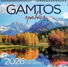Sieninis kalendorius 2026. Gamtos spalvos (33 x 33)