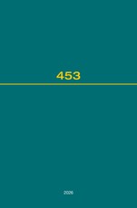 Recueil Des Cours, Collected Courses, Tome 453