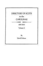 Directory of Scots in the Carolinas, Volume 2