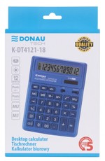 Skaičiuotuvas K-DT4121-01 DONAU tam.mėlynas