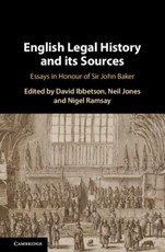 English Legal History and its Sources