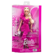 BARBIE DELUXE FASHIONISTAS mados lėlė rožine suknele (JJN73)