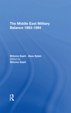The Middle East Military Balance 1993-1994